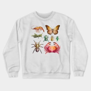 Wild Animal Illustration Watercolor Crewneck Sweatshirt